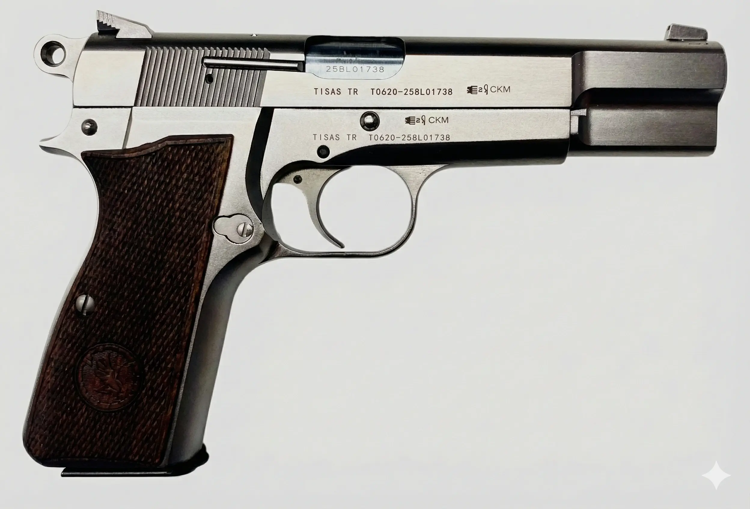 Pistola TISAS TISAS ZIG 14 Nickel Cal. 9x19mm argento, immagine 3 di 3