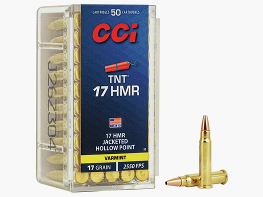 CCI .17 HMR 1,1g Jacketed Hollow Point 50pcs.