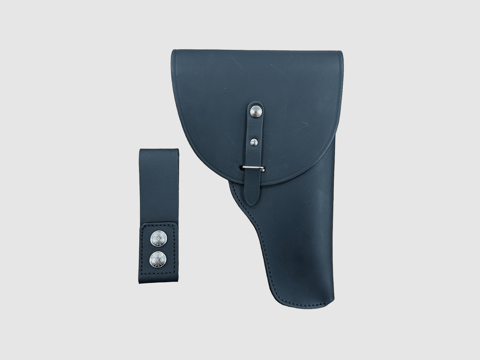 RADAR – Gesloten leren holster met riemlus + riempjes voor Large Auto, afbeelding 1 van 2