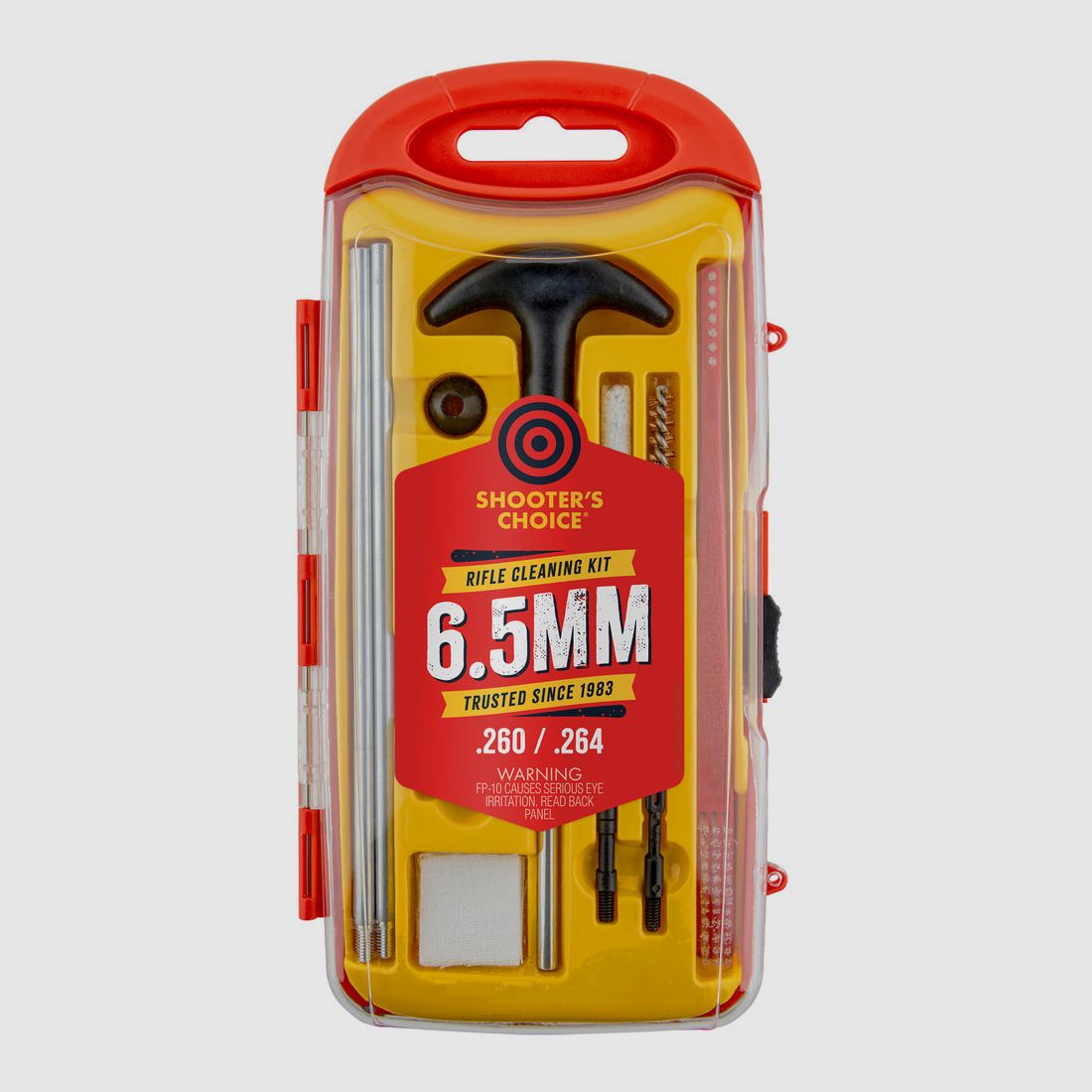 Kit di pulizia armi Shooter's Choice 6.5mm incluso FP-10 Lubricant Elite CLP (8-32) (SHF-SRK-65)