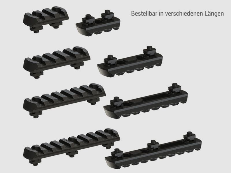 ERATAC M-LOK Adapter with Picatinny 5 Slots: from M-LOK to Picatinny (Weight 27 g)