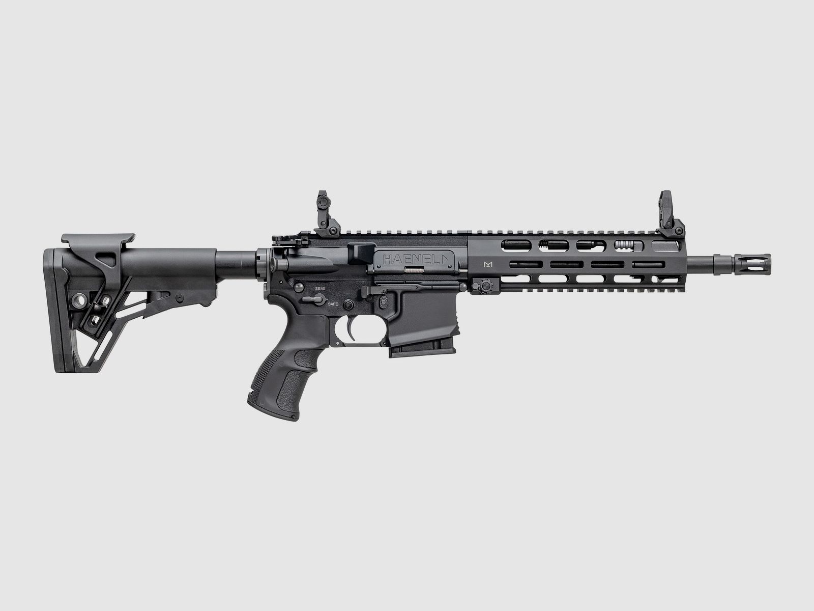 Haenel CR 223 M-LOK Handschutz Lauflänge 254 mm | Direktabzug | Handschutz kurz | Schwarz | nicht sportlich zugelassen, Kal. .223 Rem.