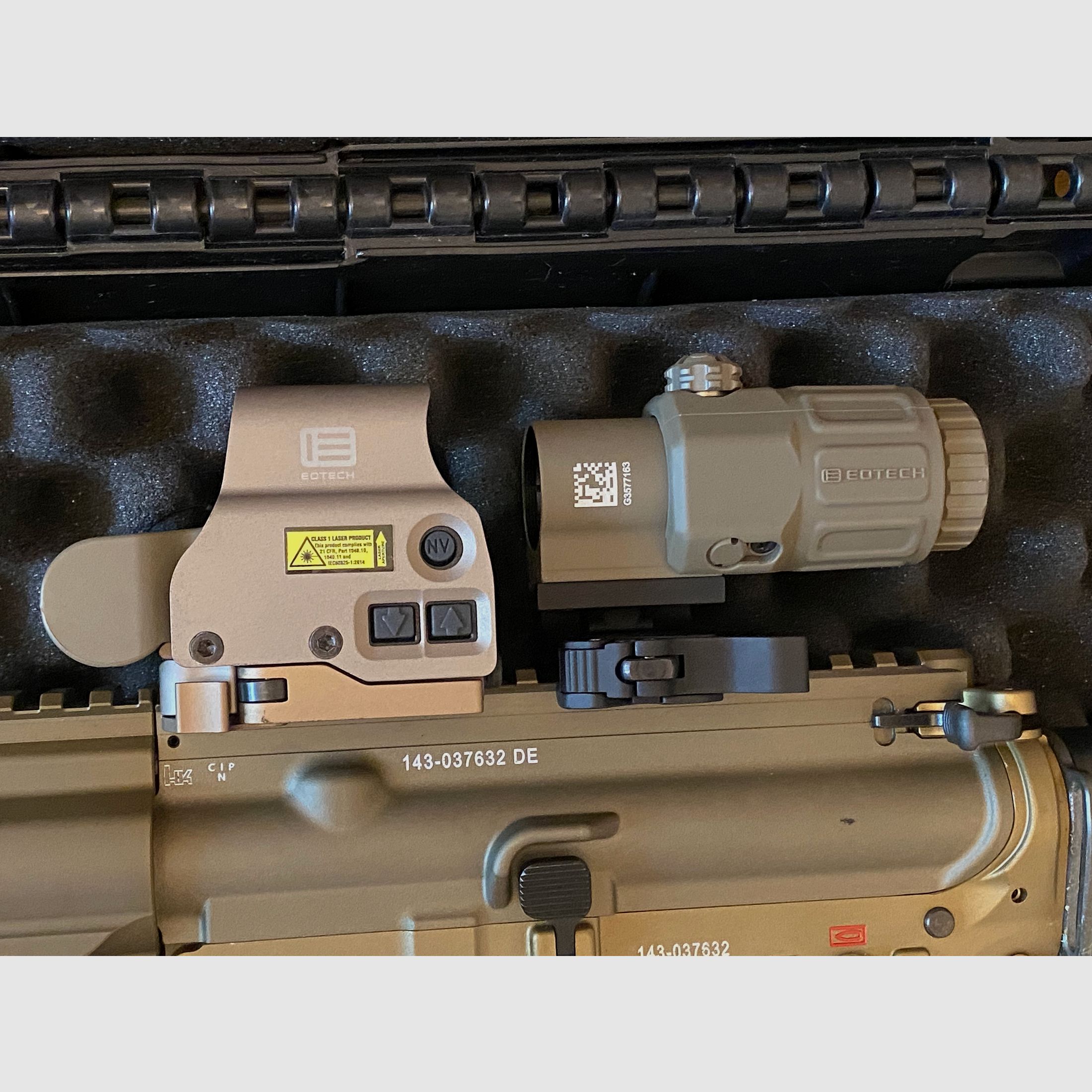 H&K MR223 A3 Slimline HKey in RAL8000 + EOTECH Set