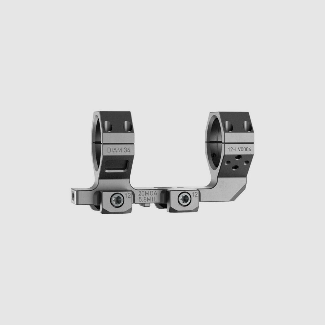 Audere Levitas Montage 20 MOA Black 34mm