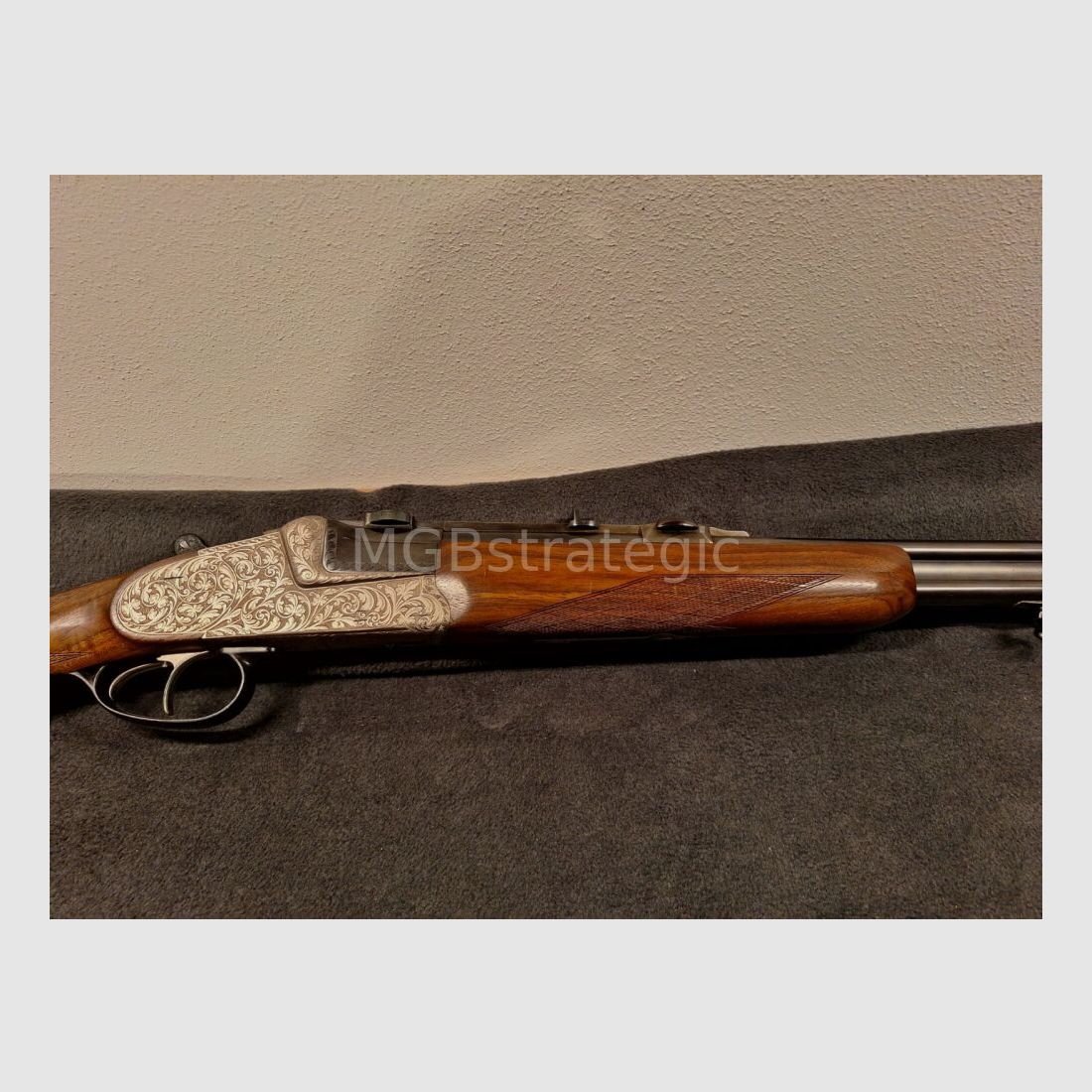 Fusil à deux canons Krieghoff Ulm avec système à verrouillage latéral - Lunette Zeiss