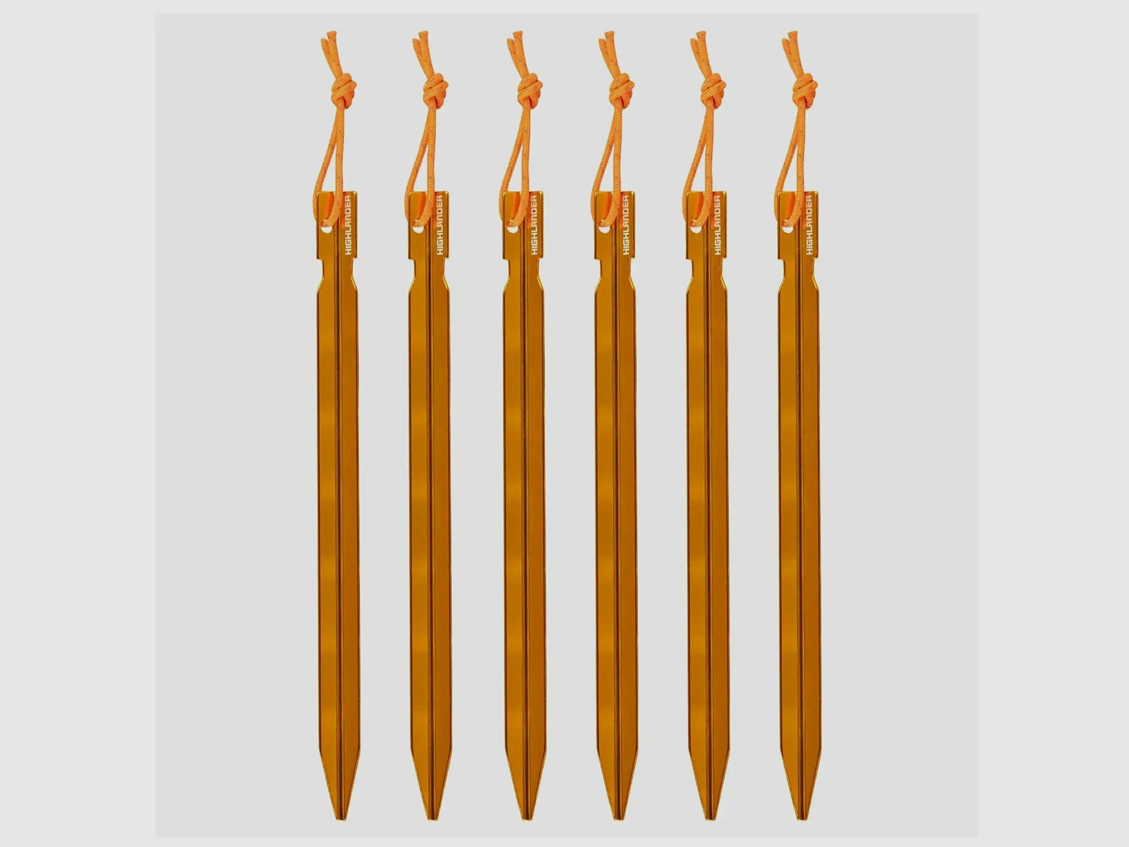 Highlander Highlander Aluminum Tent Pegs 7 Inch 6 Pack