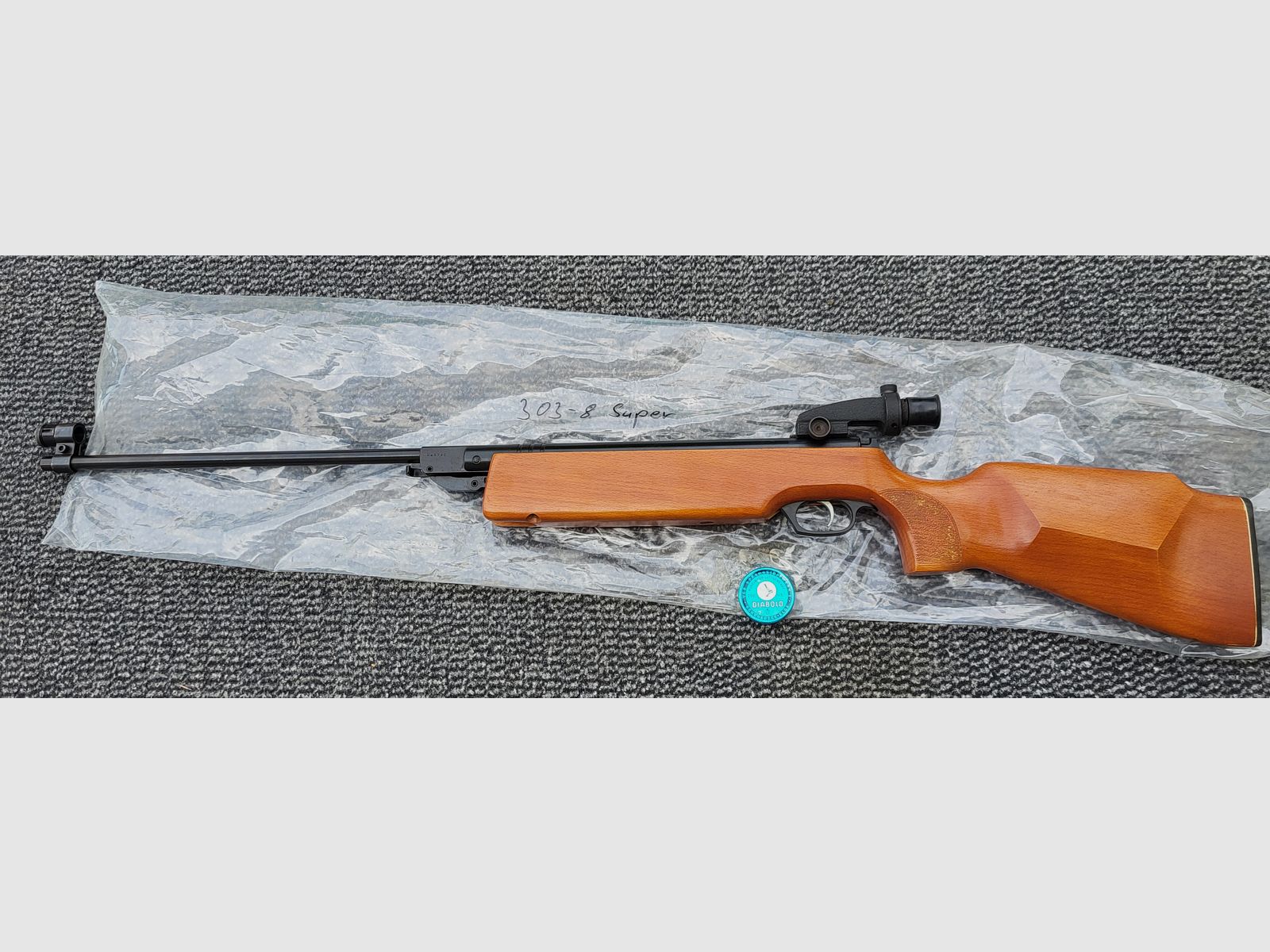 Carabina de aire DDR, Haenel 303 Super con dioptría