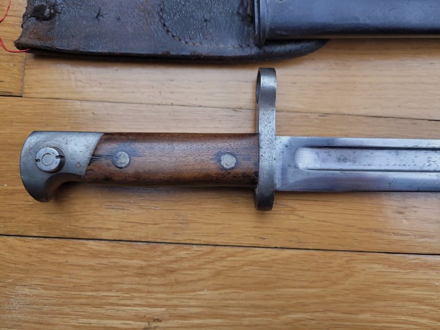 Seltene russische Bajonett für Winchester-Gewehr Mod. 1895 – Winchester-Vertrag von 1915 – komplett und in sehr gutem Zustand, Bild 3 von 11