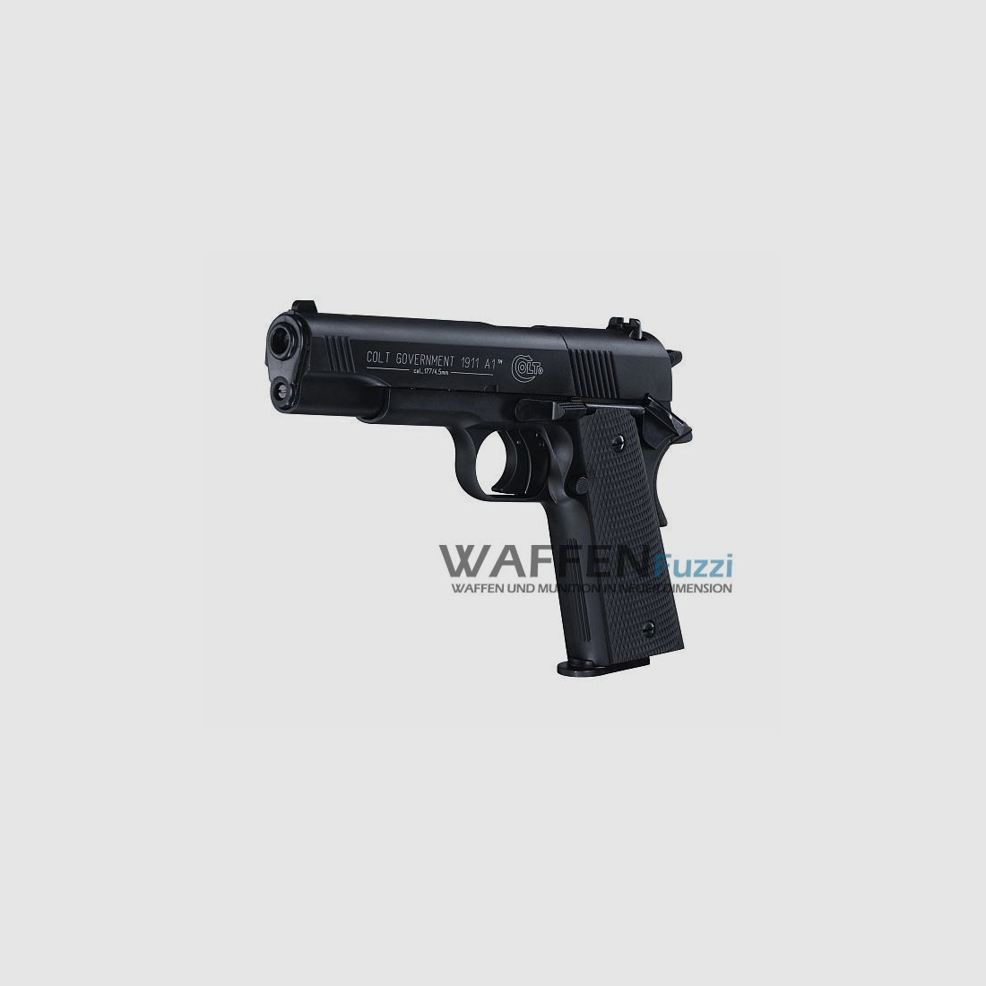 Colt Government 1911 A1 CO2 Pistool 4,5 mm Diabolo, geblauwde