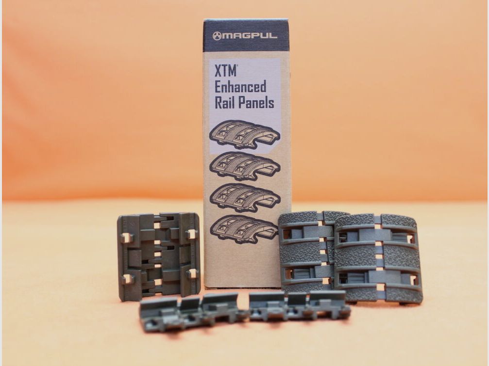 Magpul Magpul XTM Enhanced Rail Panels (MAG510-ODG) Polymer O.D.Green (VE 4 Panels)