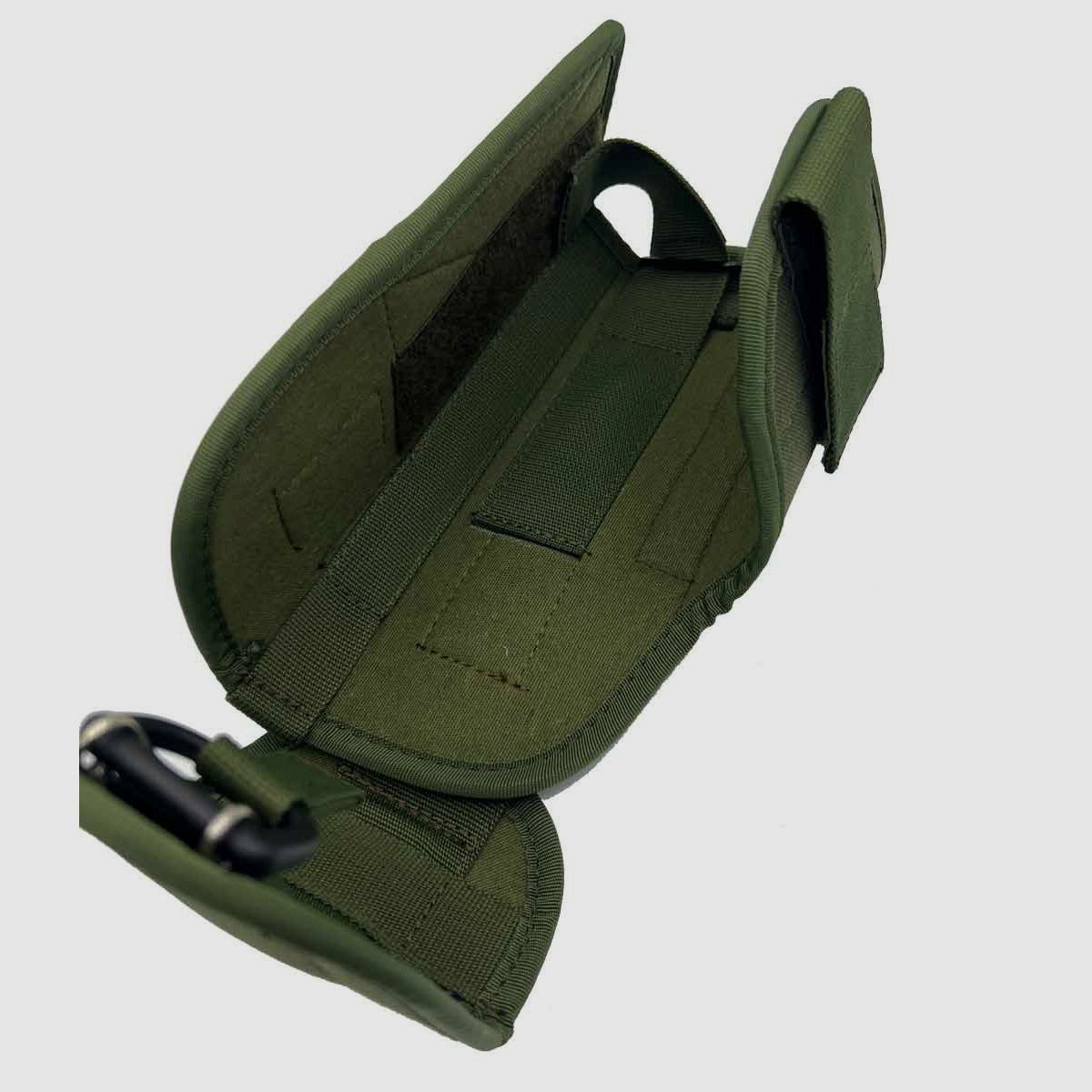 Verstellbares taktisches Holster für Pistolen mit Licht,- / Lasermodul Full Size L/Auto bis 5" Schwarz Linkshänder