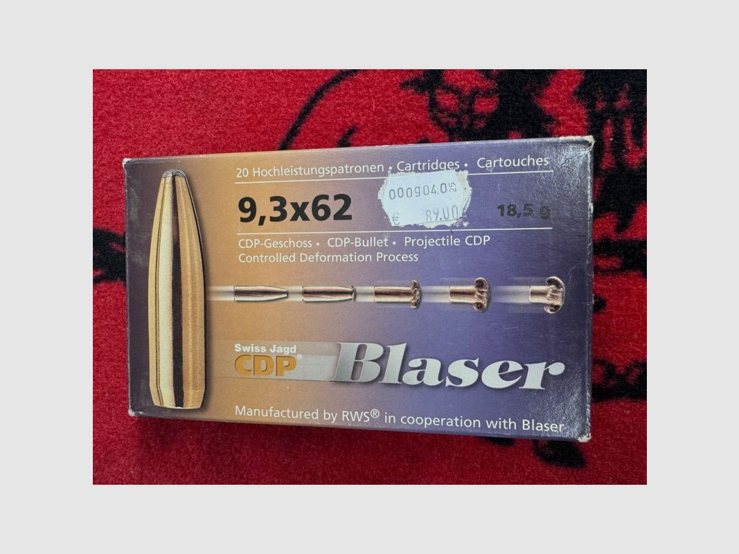 Blaser CDP 9,3x62 277 gr (x20), imagen 1 de 3