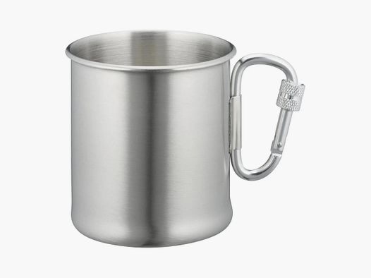 Mil-Tec Karabinerbecher Edelstahl 250 ml