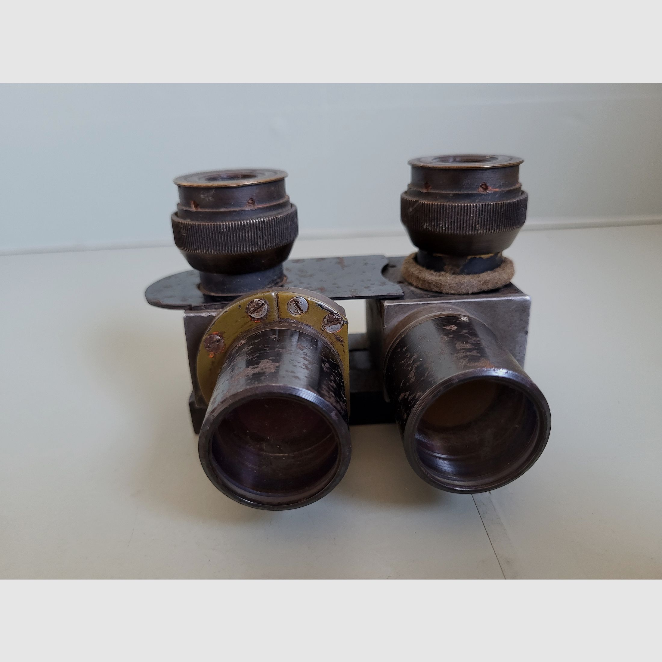2 WK - WW 2 - Flak telescope - double telescope - binoculars - Patent Carl Zeiss - 1940s