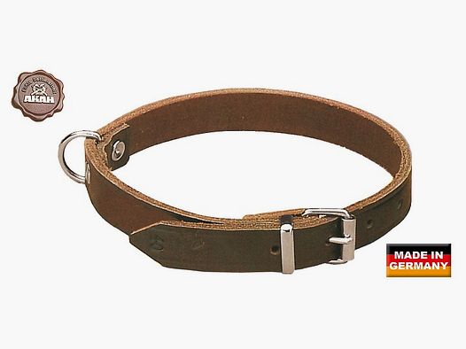 Albrecht-Kind obroża nitowana ze skóry siodłowej 45cm obroże i uprzęże dla psów