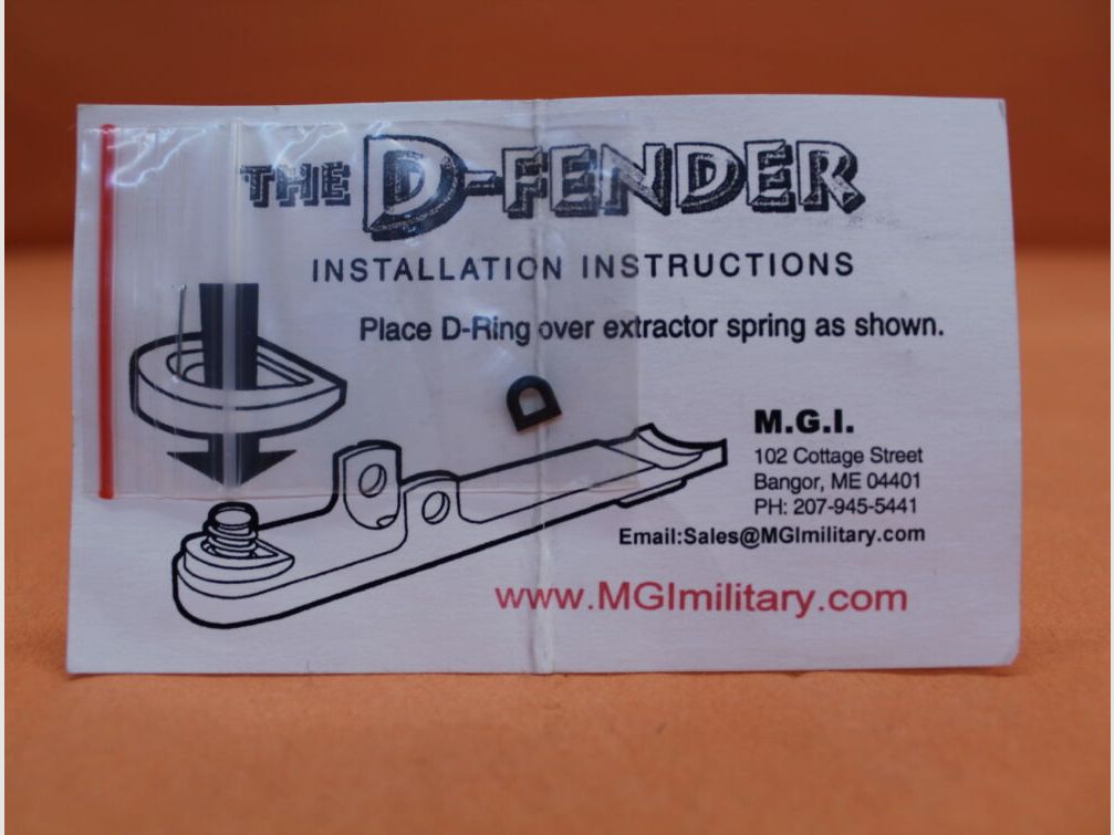 M.G.I. Militare AR-15: Sostituzione D-Ring "Il D-Fender" M.G.I. Amplificatore per molla di estrazione, immagine 1 di 3