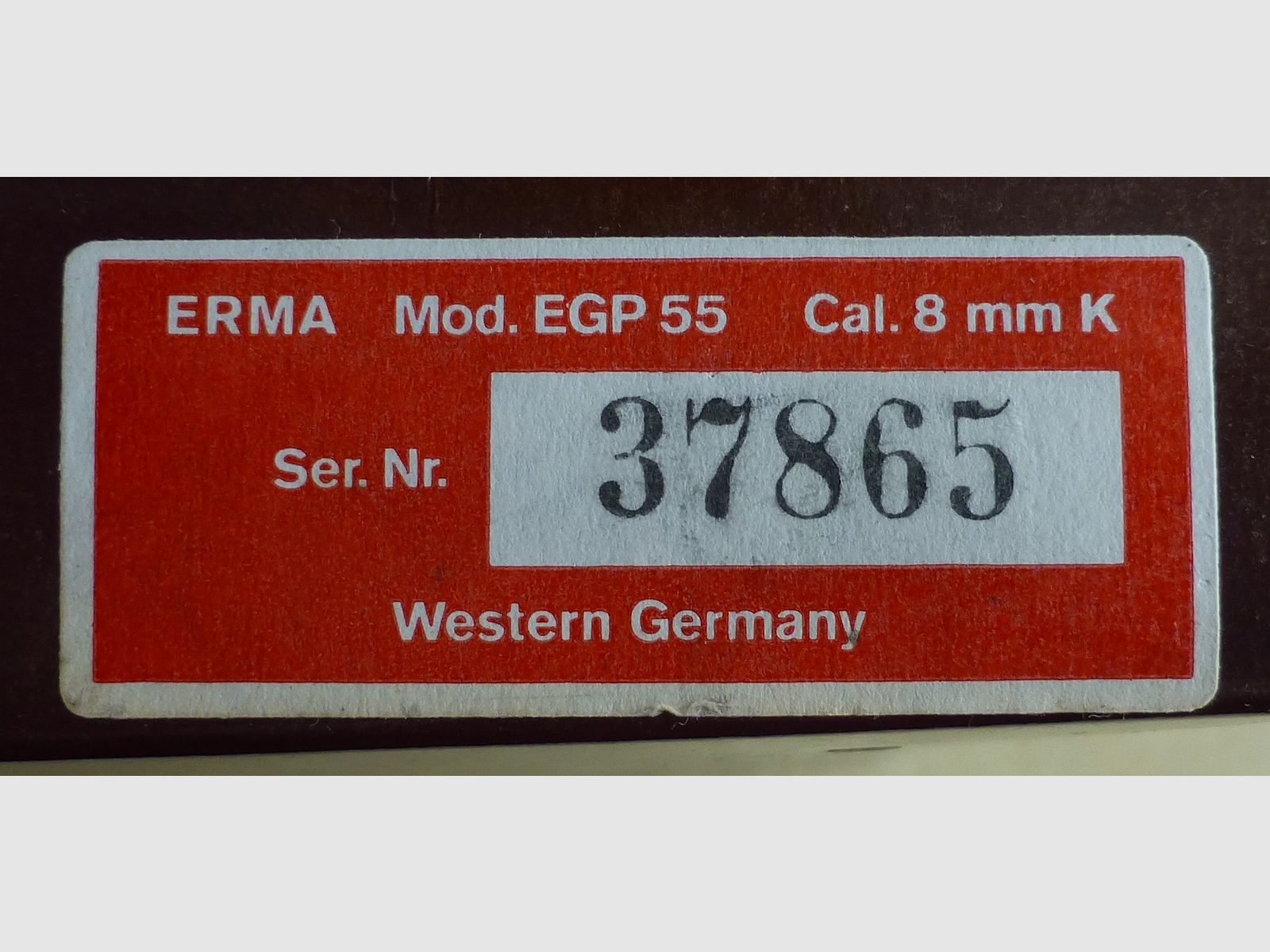 ERMA EGP 55 inkl. Abschußbecher, Kaliber 8mm K