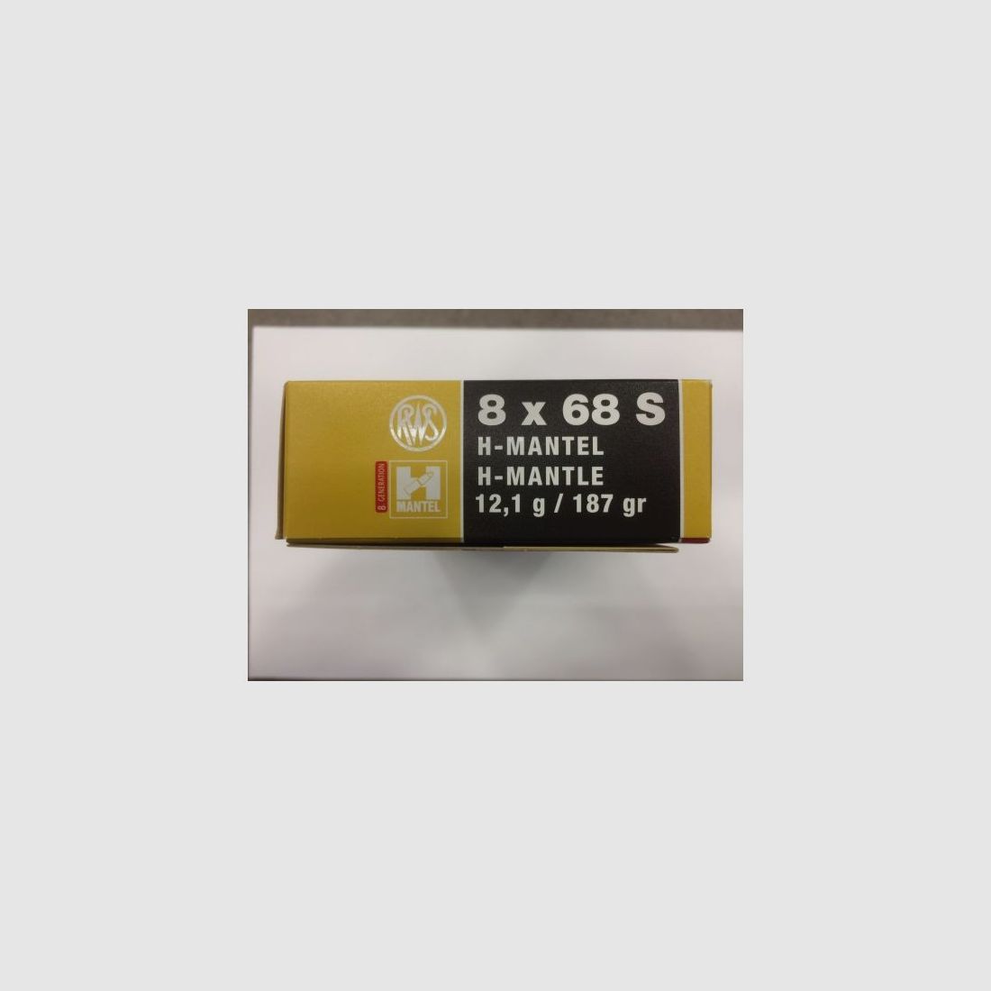 RWS CARTRIDGES 8 X 68 S HM 187 GR, image 2 of 2