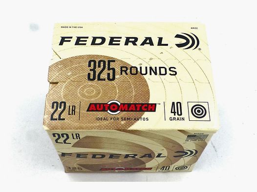 Kiste mit 325 Stück FEDERAL AutoMatch 22LR Patronen, ab 0,98 ct/Stück