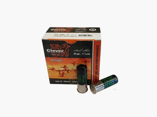 Clever Mirage Hydro Soluble T4 32 Gram Nr.4 Steel Shot Kal.12