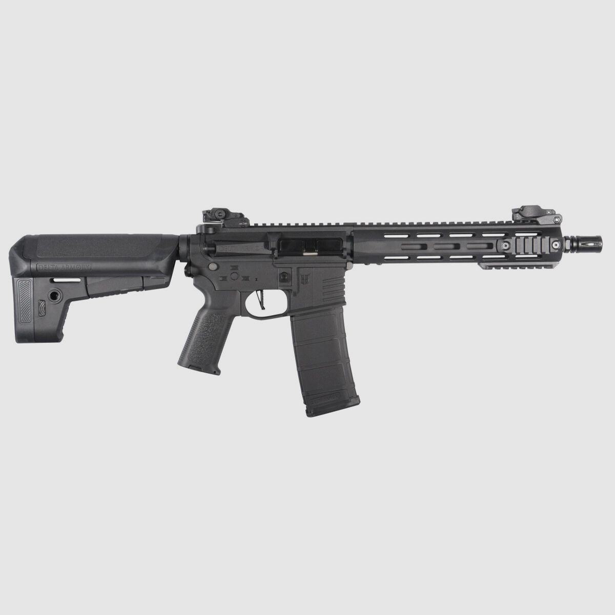 M4 AR15 M-LOK 10 Zoll CHARLIE Schwarz S-AEG Airsoft Gewehr Frei ab 18 Jahren | Delta Armory
