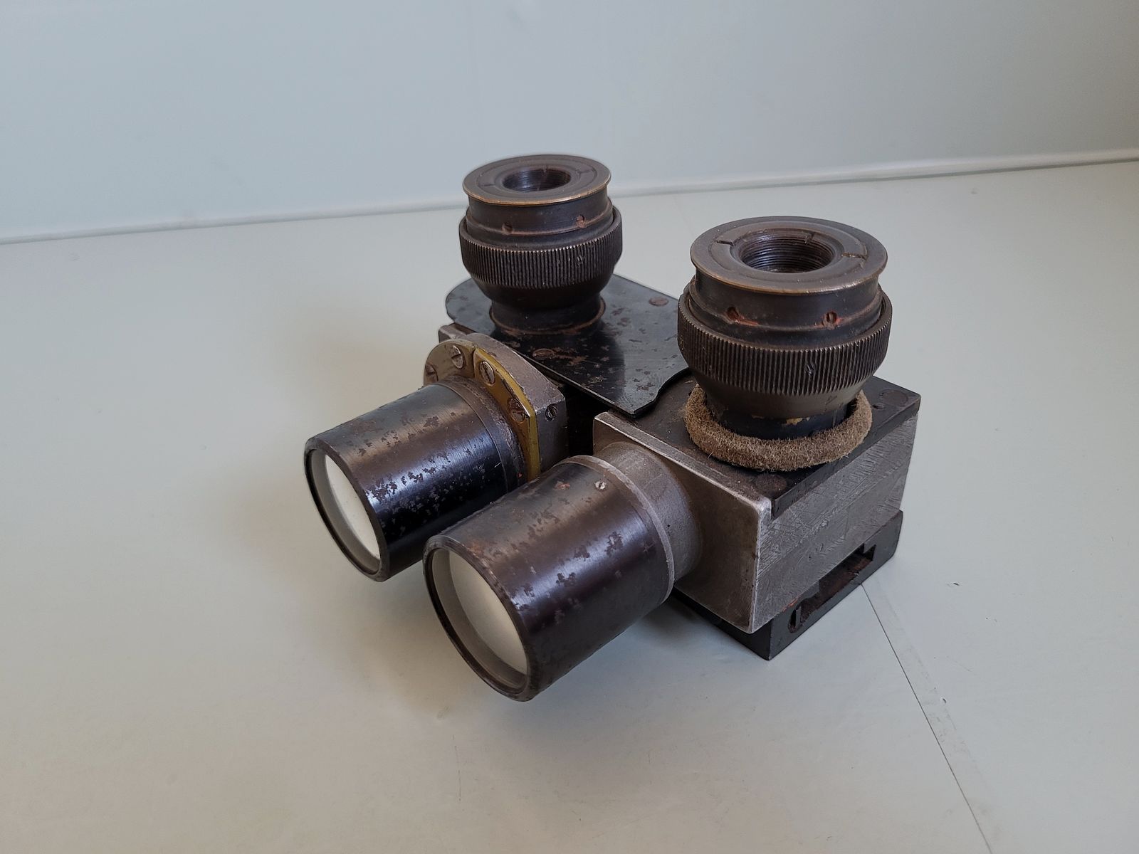 2 WK - WW 2 - Flak telescope - double telescope - binoculars - Patent Carl Zeiss - 1940s