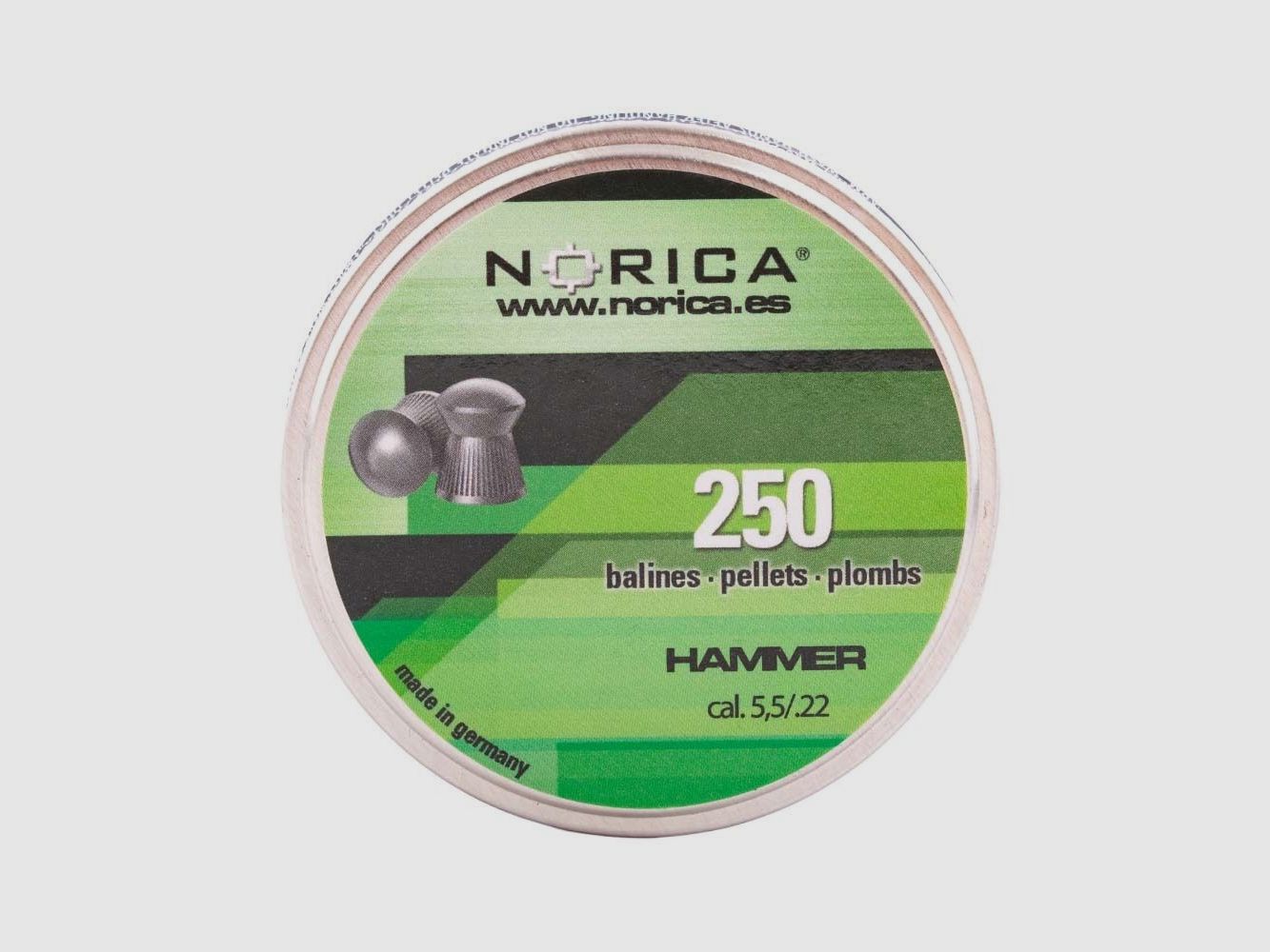 Norica Diabolo Hammer Okrągła Głowa 5,5 mm / 0,84 g / 250 szt.