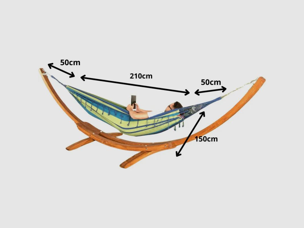 Hängematte für 2 Personen Bali - Komfort & Stil für den Außenbereich 320x160cm, Bild 3 von 7