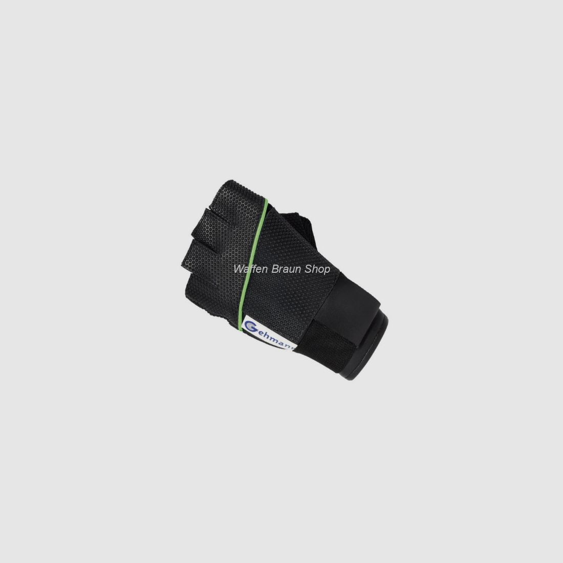 Gehmann Fingerfreier Schießhandschuh Gr. S für die Rechte Hand Schwarz/ Grün