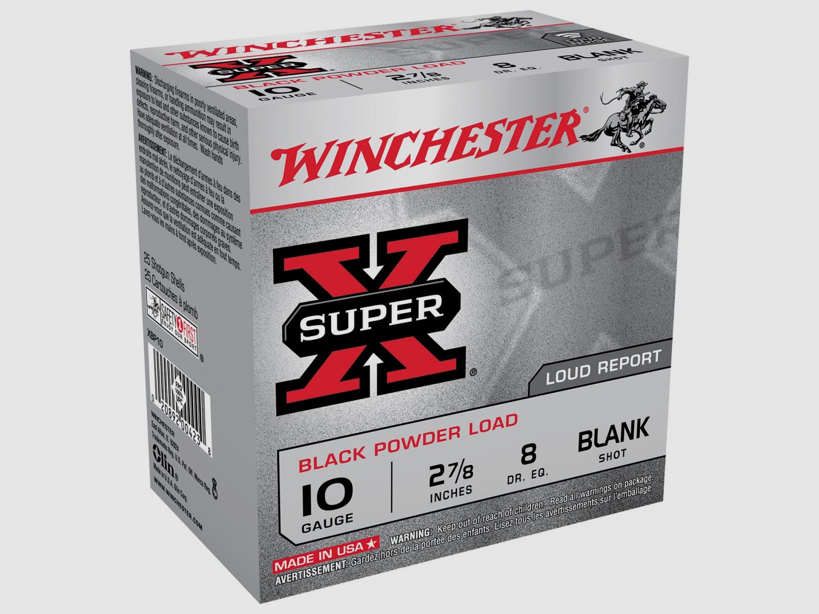 Winchester Super-X cartuccia a salve .10/73 GR 25 cartucce