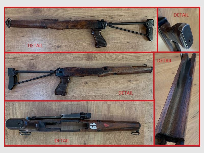 RARITAT Original Gewehrschaft FAL BM59 TA ALPENTRUPPEN