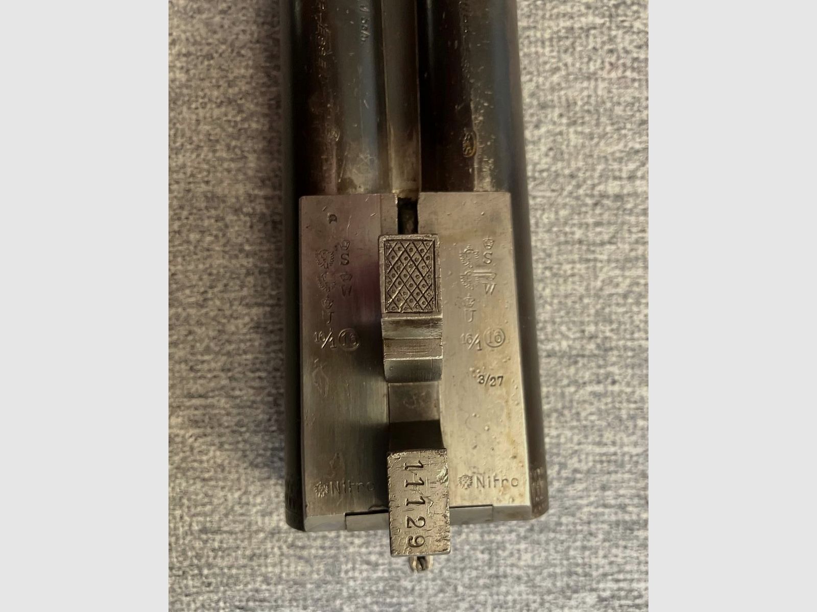 Wunderschöne Sempert & Krieghoff Doppelflinte/Querflinte Kaliber 16 absolute Rarität Selten 100 Jahre TOP