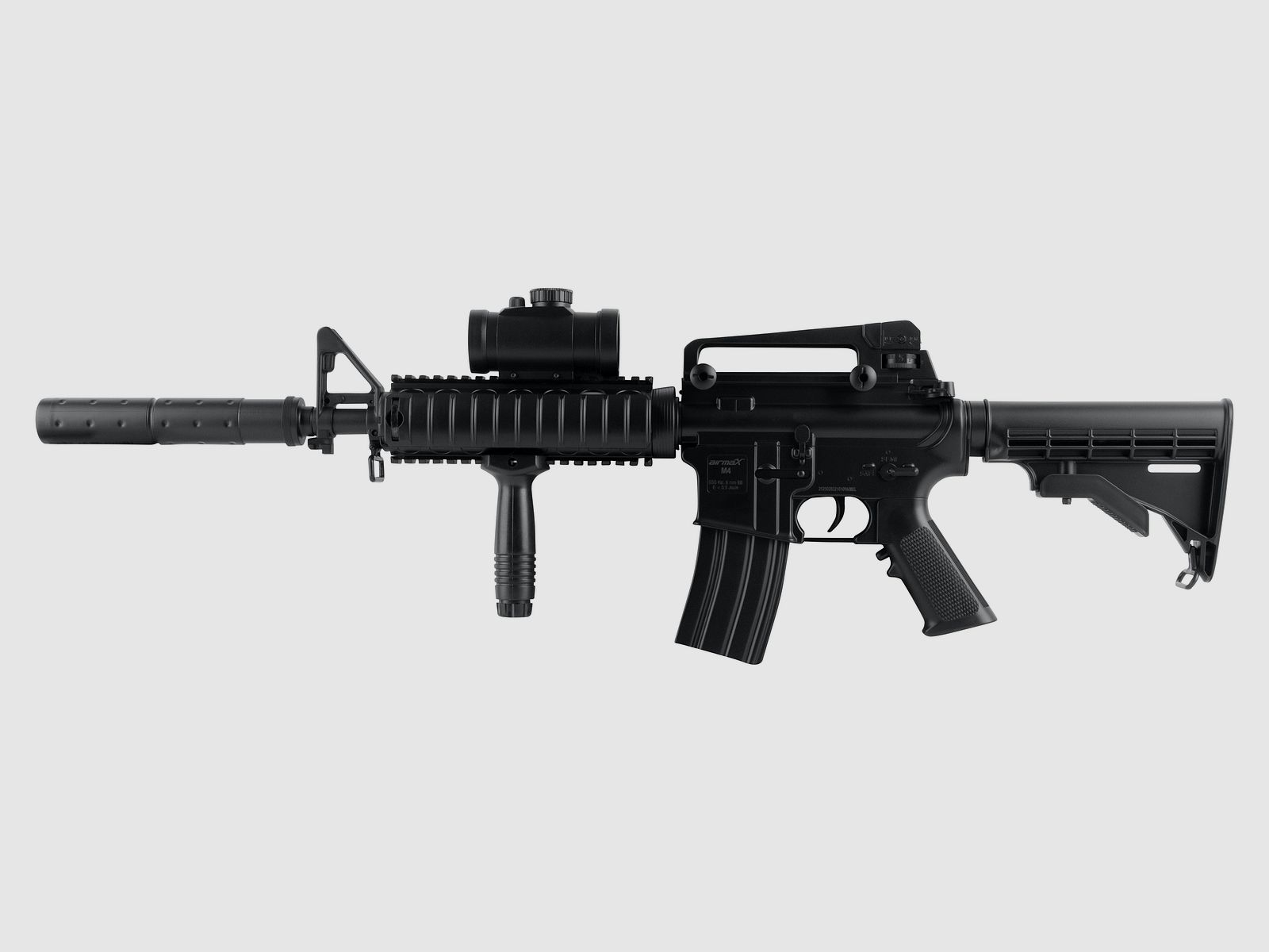 airmaX M4 Schwarz 6mm - Airsoft AEG < 0,5 Joule