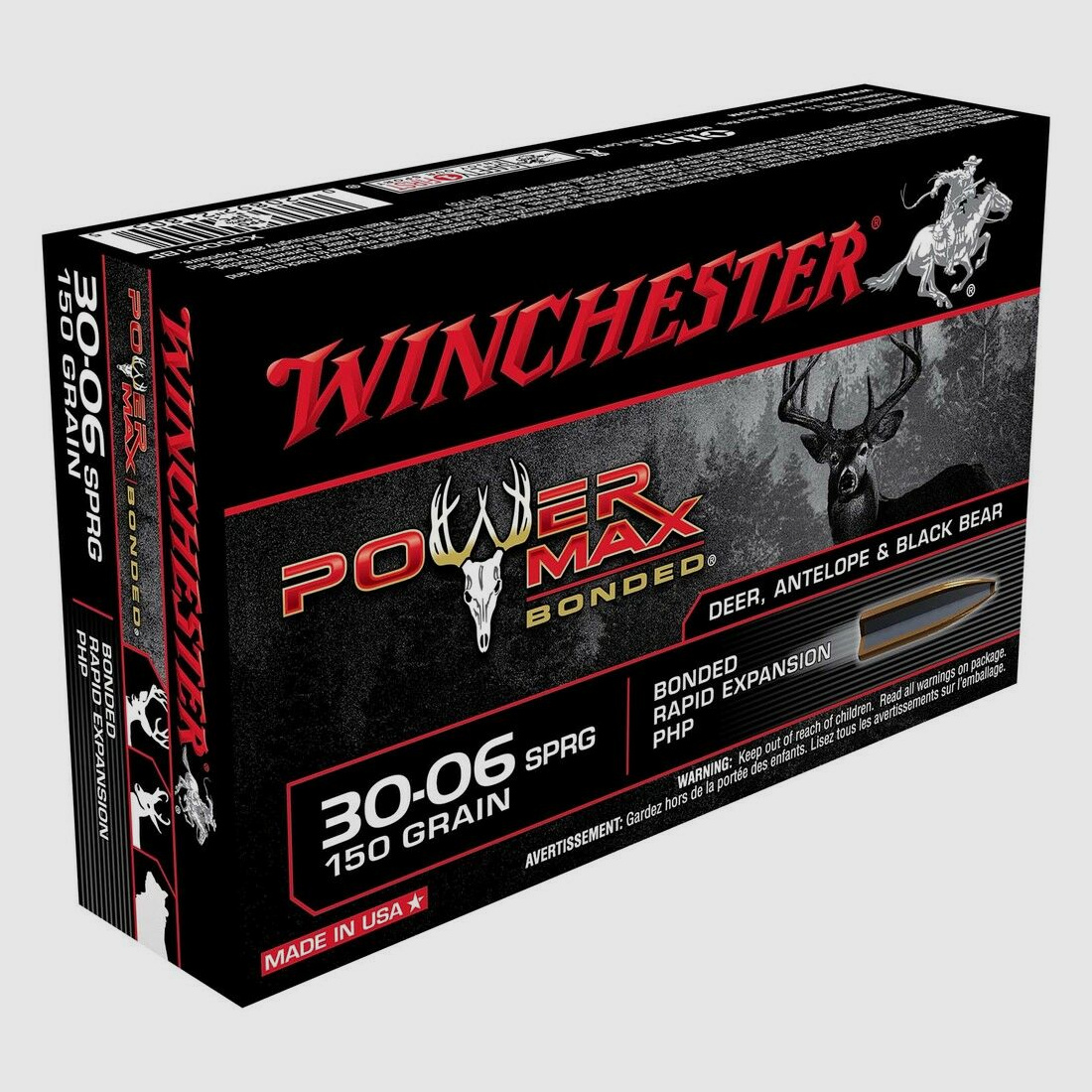 Winchester Power Max 150grs á20 .30-06 Spring.