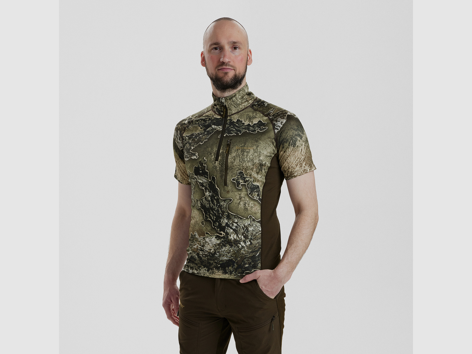 T-shirt isolant Excape avec col zippé - REALTREE EXCAPE™ - Taille : L
