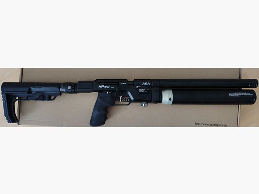 AEA Airguns HP MAX MK2 mit Kompressor Moderator und vielen anderen Teilen 9 mm .357" HPMAX M2 .35 