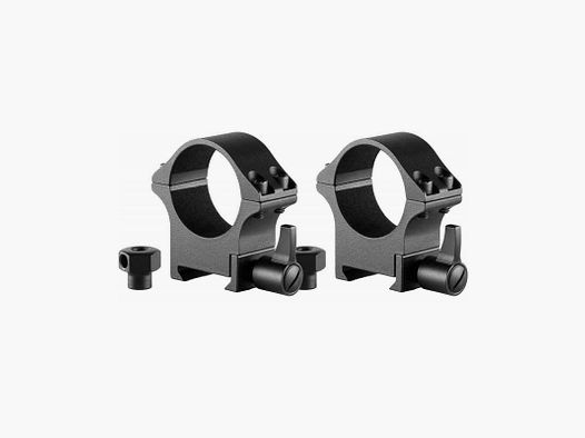 Hawke Professional Steel Ring Mount Weaver 30 mm QD-Hebel Höhe 11 mm