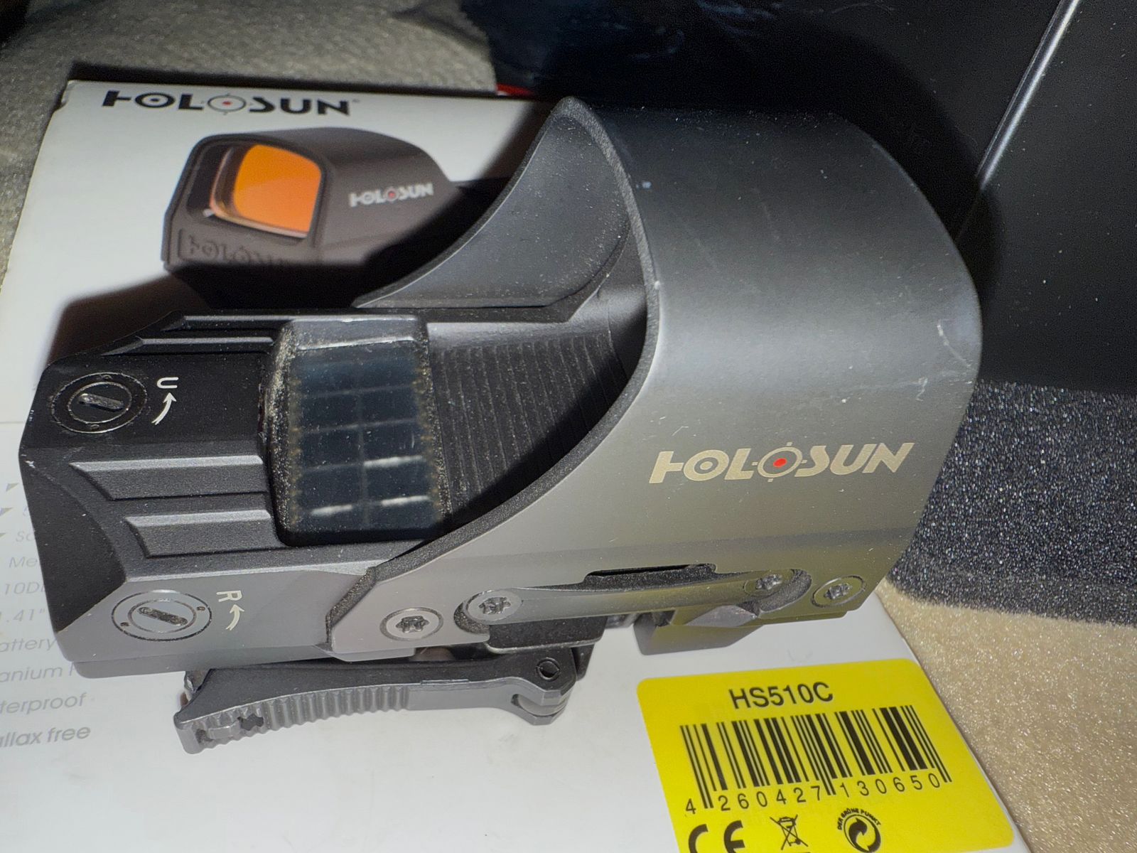 HOLOSUN HS510C mit Picantinny Adapter komplett mit Box