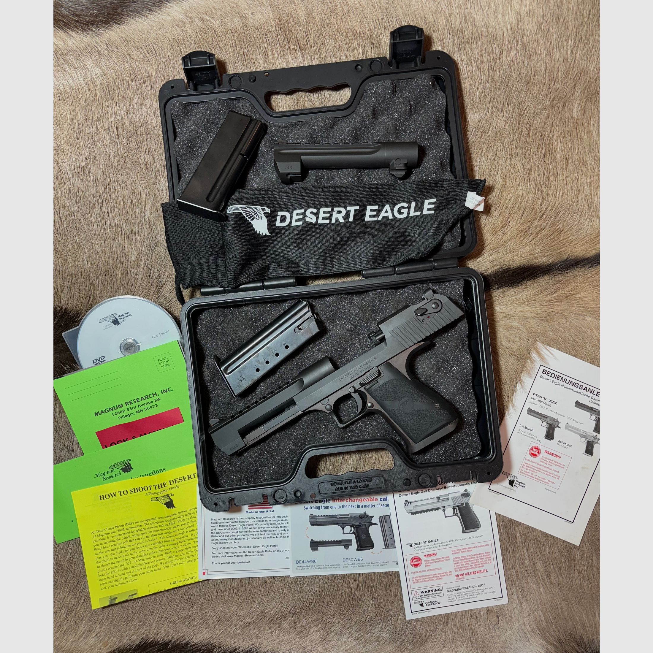 Magnum Research/IMI Desert Eagle Mark XIX .50AE inkl. Wechsellauf .44mag