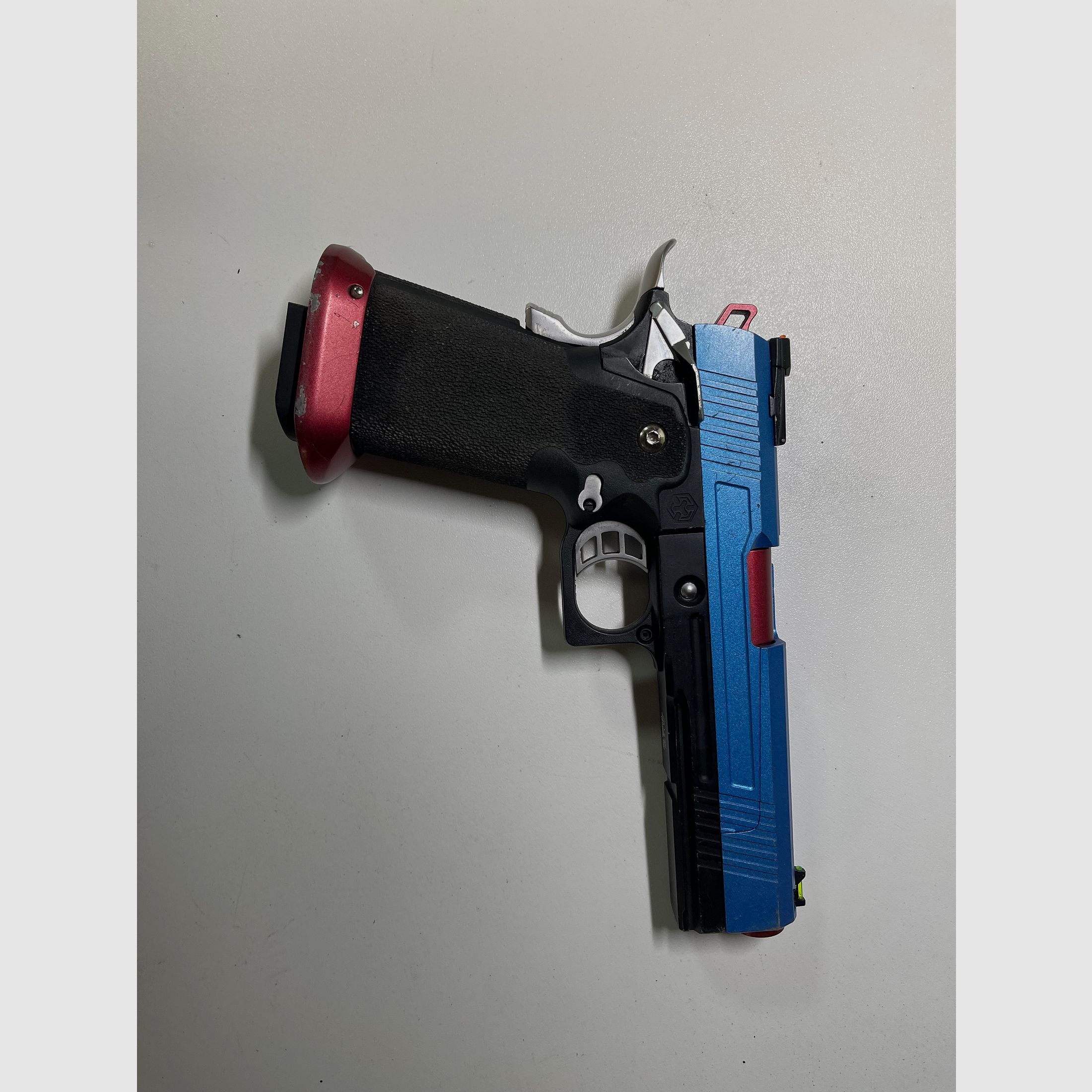 Pistola airsoft Double Bell Hi-Capa 5.1 in metallo completo CO2BB 6mm BB bicolore