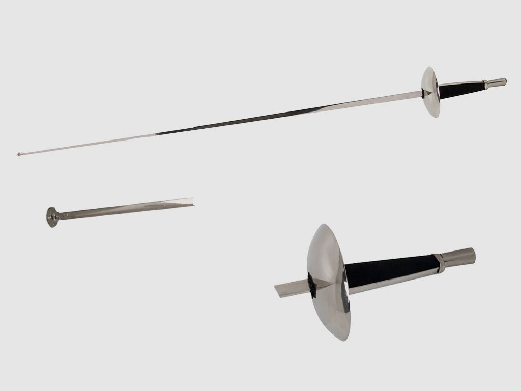 Degen mit schwarzem Griff LĂ¤nge 102 cm 14 Jahrhundert (P18)