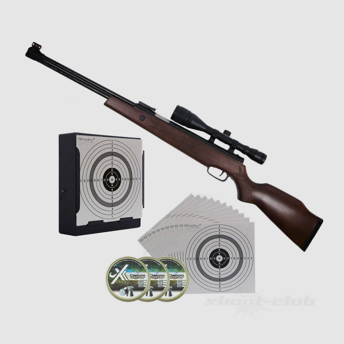 Hämmerli Hunter Force 900 Diabolos + KF & Zielscheiben
