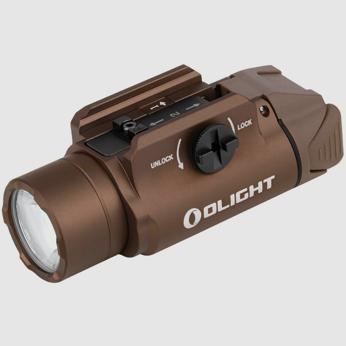 Olight – Linterna para pistola PL-3R VALKYRIE Desert Tan – 1500 lúmenes, imagen 1 de 9