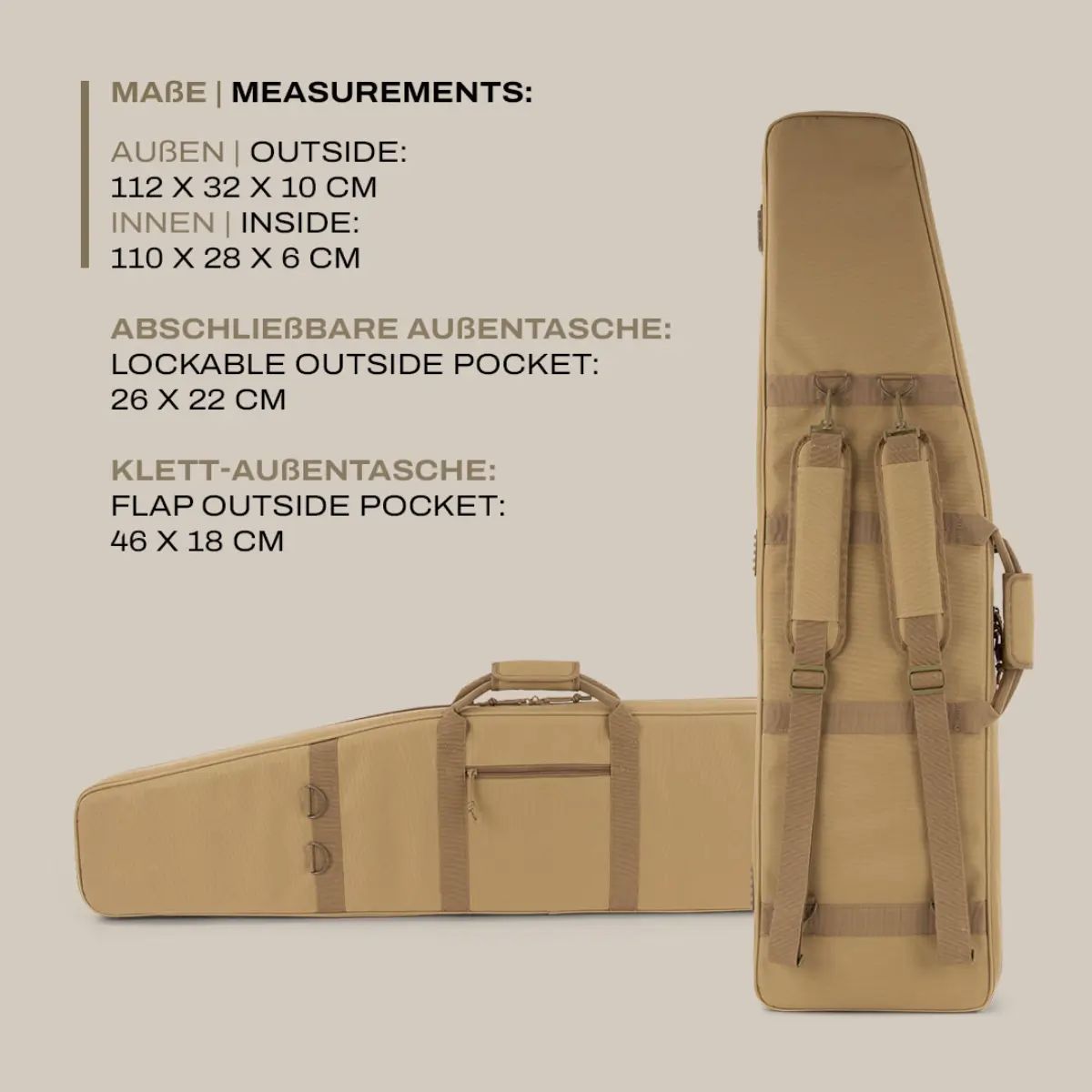 Winter wapen tas Dune 110 cm