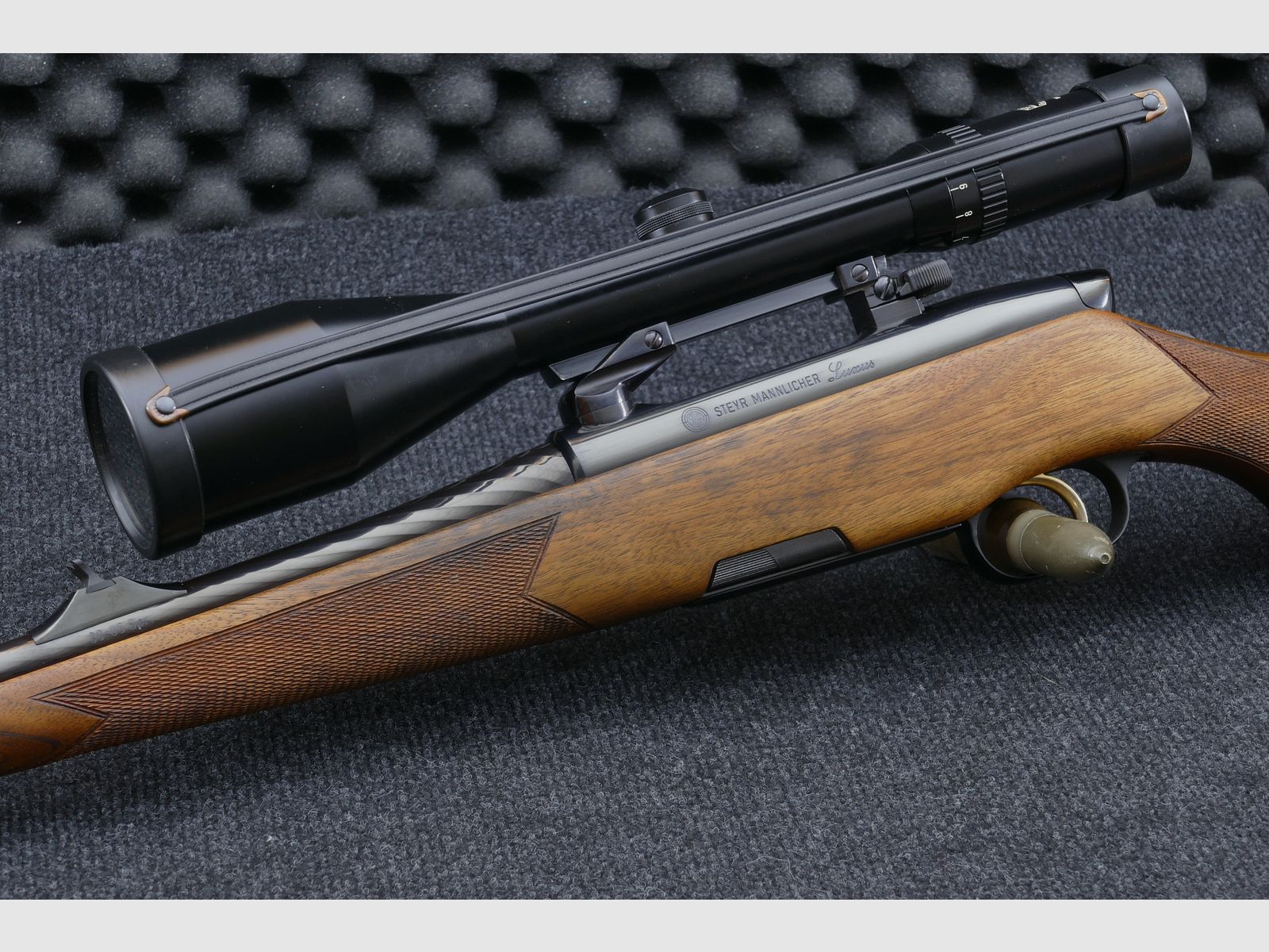 Steyr Mannlicher Luxus M en calibre .30-06 Springfield de primera mano en estado original excepcionalmente bueno, casi como nuevo WHB295