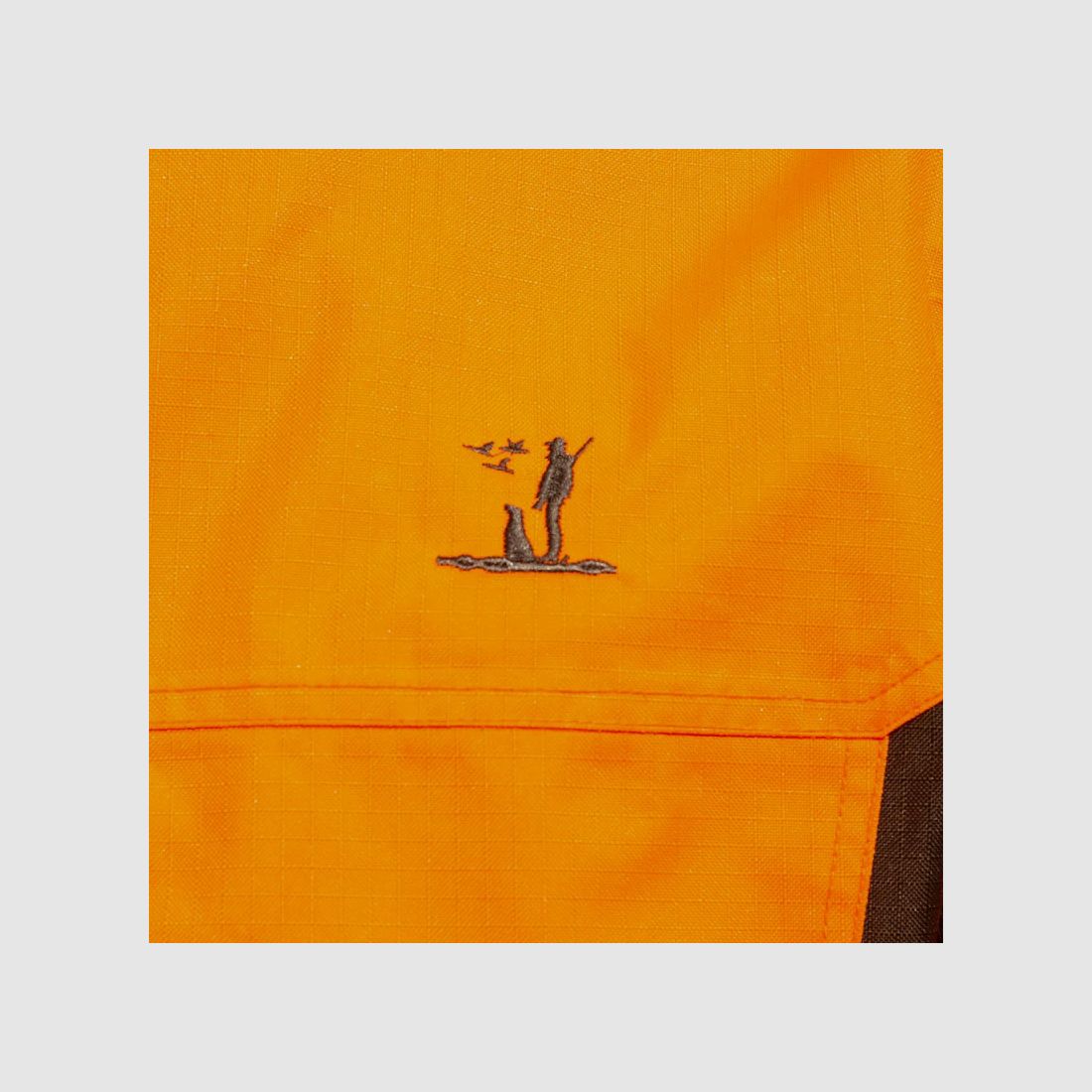 Veste de traque Percussion Renfort Ripstop orange imperméable, image 10 sur 15