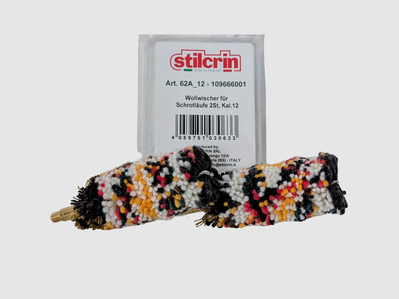 Estilo Crin Paño de Lana para Caños de Escopeta Cal. .12, 2-Pack