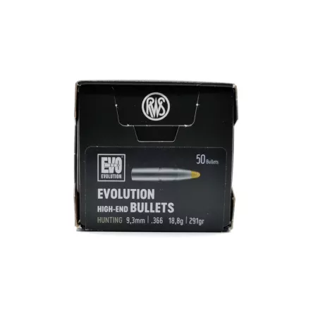Balas RWS EVO 9.3mm .366 18,8g/291gr (50 uds.)