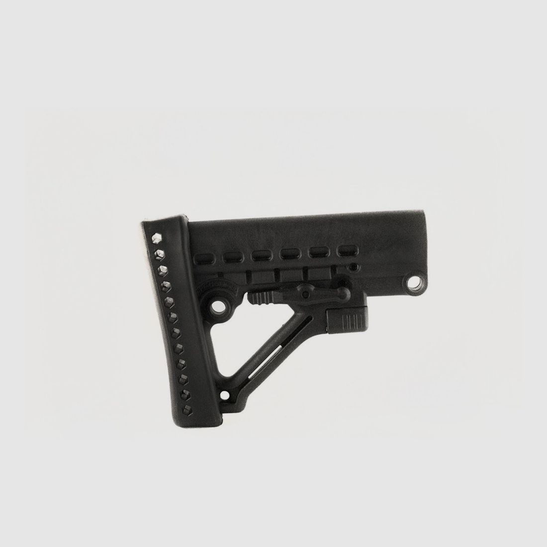 Archangel Heavy Duty AR-15 / AR-10 calciolo (tubo commerciale) - Polimero nero