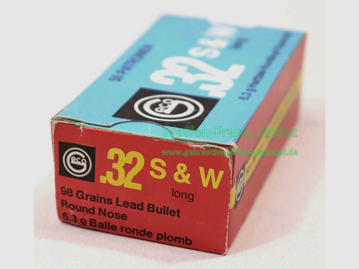 Geco - Fürth Pistol Cartridges .32 S&W Long